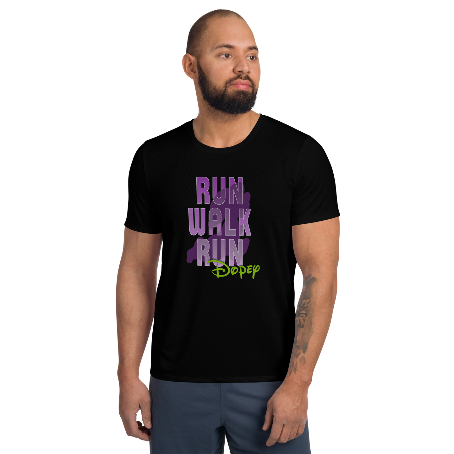 Run-Walk-RunDopey™ - Runner Makes Frequent Stops - Men's Athletic T-shirt