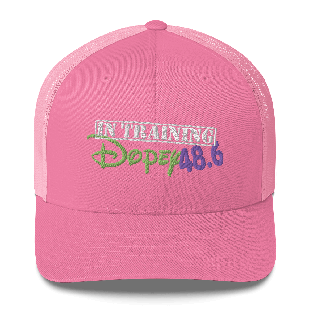 runDopey™ - Dopey IN TRAINING - 48.6 - 6-Panel Mesh Trucker Cap
