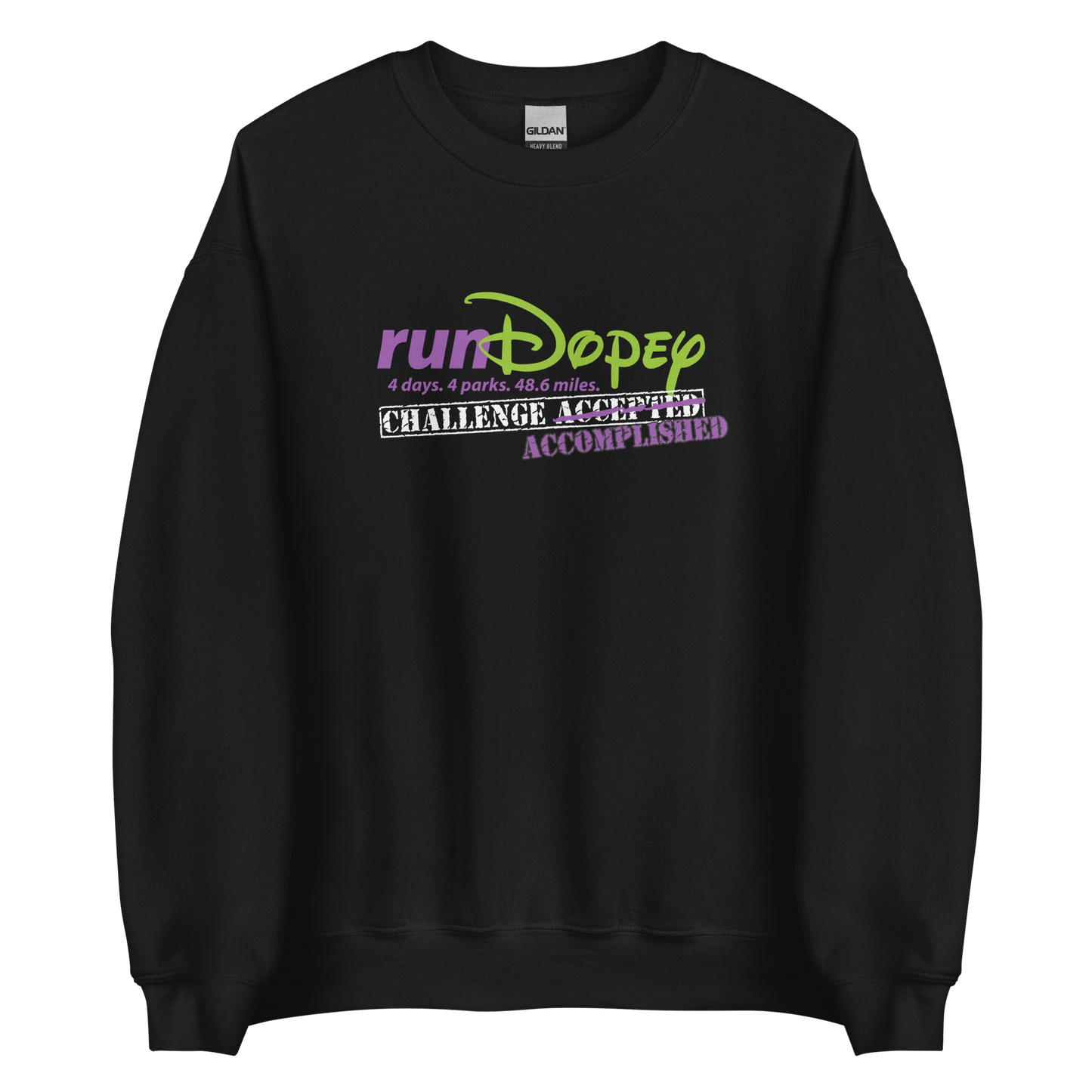 Dopey Finisher - Challenge ACCOMPLISHED - Gildan 18000 Unisex Crewneck Sweatshirt