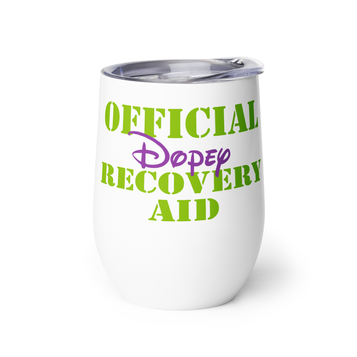 OFFICIAL Dopey Recovery Aid - Stainless Steel - 12oz Stemless Wine tumbler