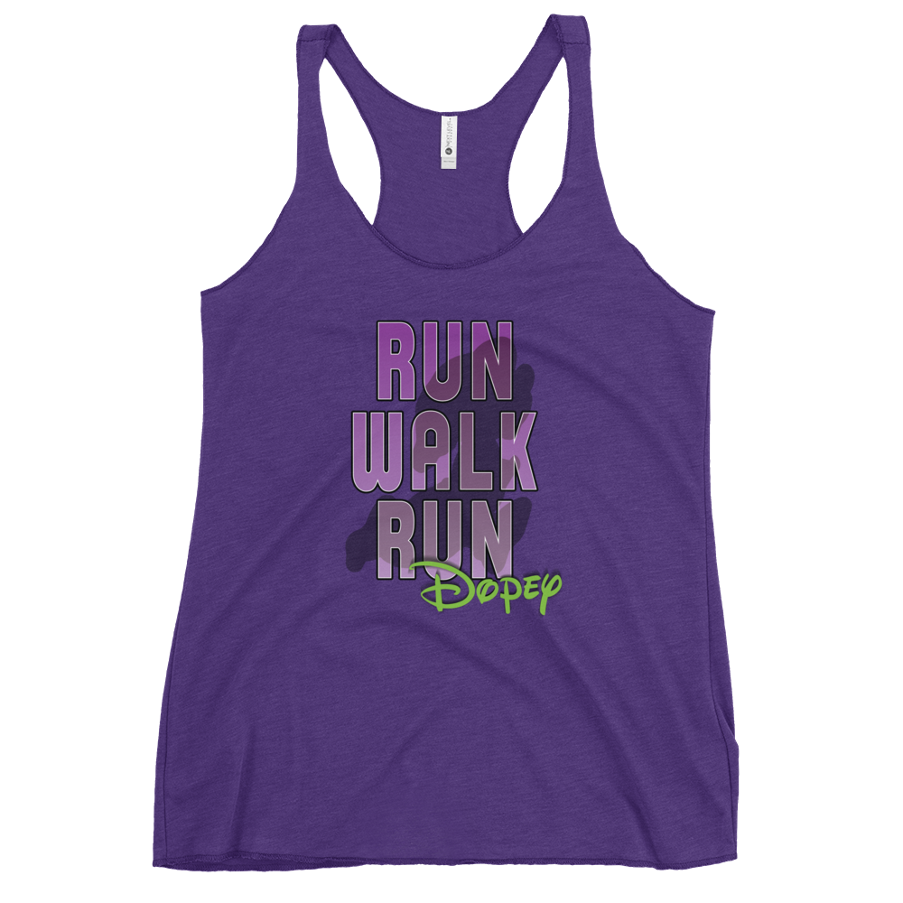 Run-Walk-RunDopey™ - Runner Makes Frequent Stops - Next Level Apparel Women's Racerback Tank