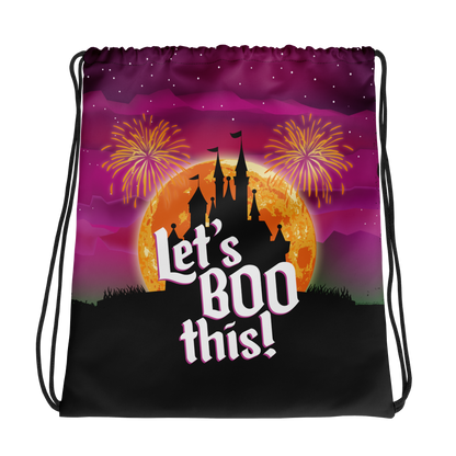 Let's BOO This - Not-So-Scary Halloween Drawstring bag