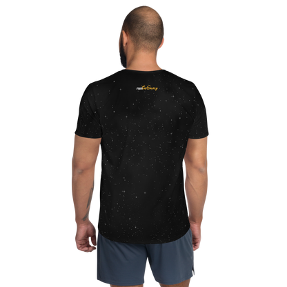 runTheGalaxy - Kessel Run - Night Sky - Men's MaxDri Athletic T-shirt