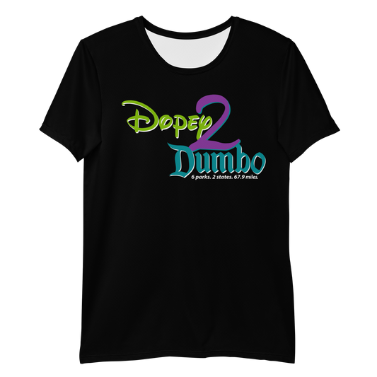 Dopey2Dumbo Men's Athletic T-shirt