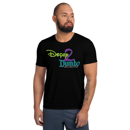 Dopey2Dumbo Men's Athletic T-shirt