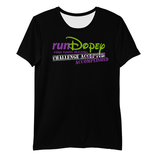 runDopey™ Challenge ACCOMPLISHED - MaxDri Men's Athletic T-shirt