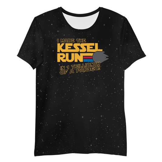 runTheGalaxy - Kessel Run - Night Sky - Men's MaxDri Athletic T-shirt