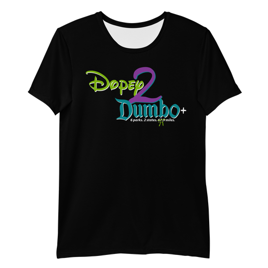 Dopey2Dumbo "plus" Men's Athletic T-shirt