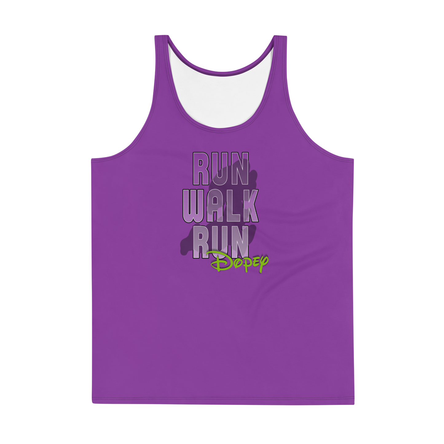 Run-Walk-RunDopey™ - Runner Makes Frequent Stops - Unisex Athletic Tank Top