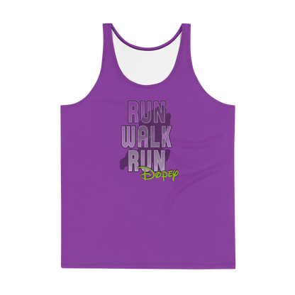 Run-Walk-RunDopey™ - Runner Makes Frequent Stops - Unisex Athletic Tank Top