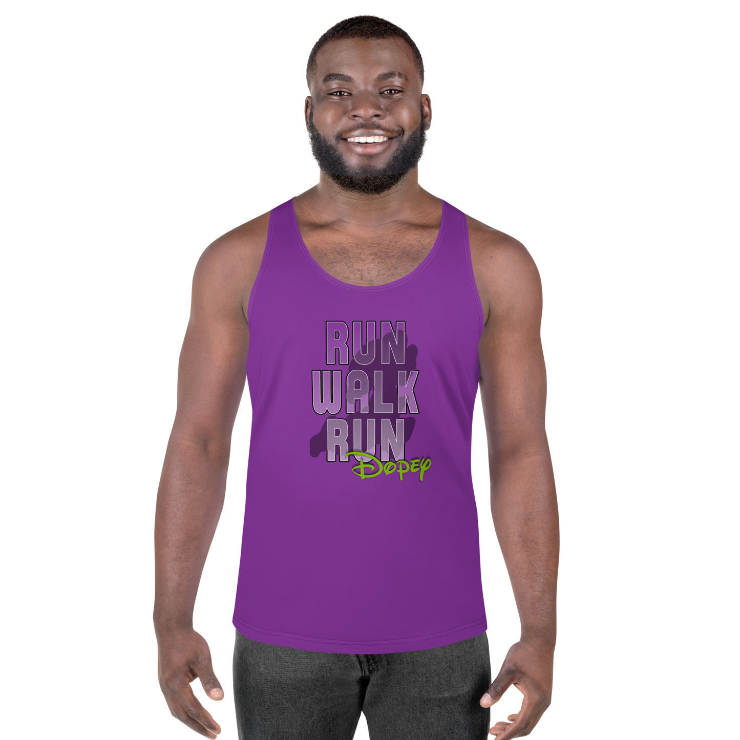 Run-Walk-RunDopey™ - Runner Makes Frequent Stops - Unisex Athletic Tank Top