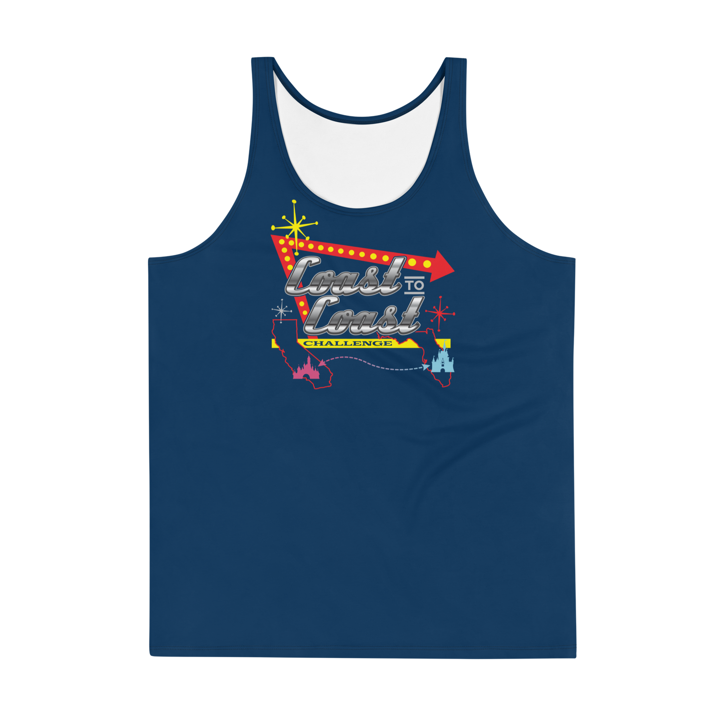 Coast to Coast Challenge 2024 Unisex Athletic Tank Top