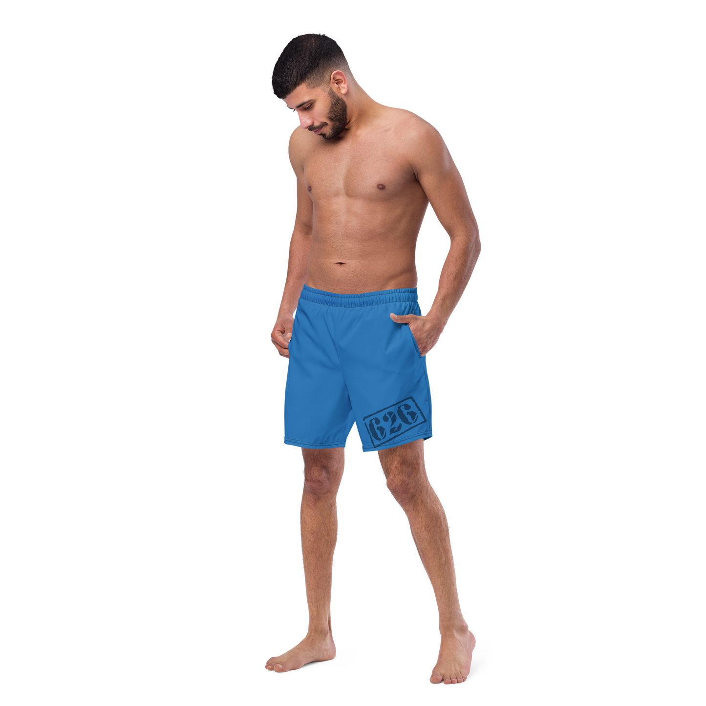 Experimental Blue Mens Lined Shorts