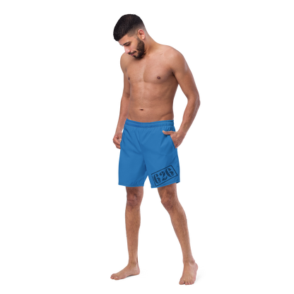 Experimental Blue Mens Lined Shorts