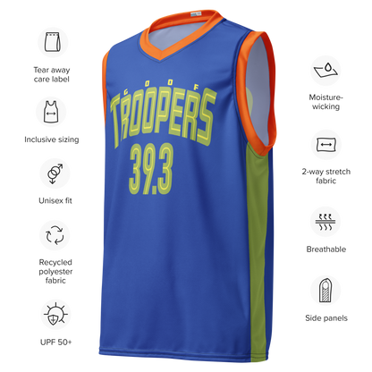 Goof Troopers 39.3 Recycled unisex sports jersey