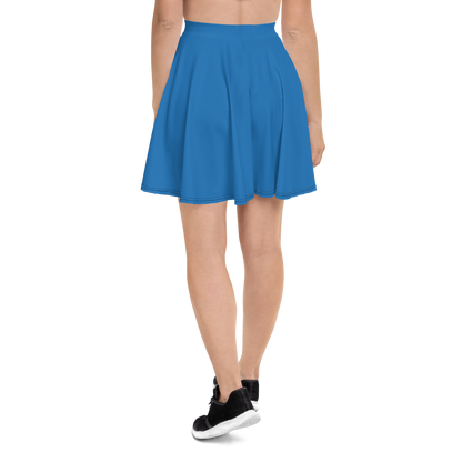 Experimental Blue Skater Skirt