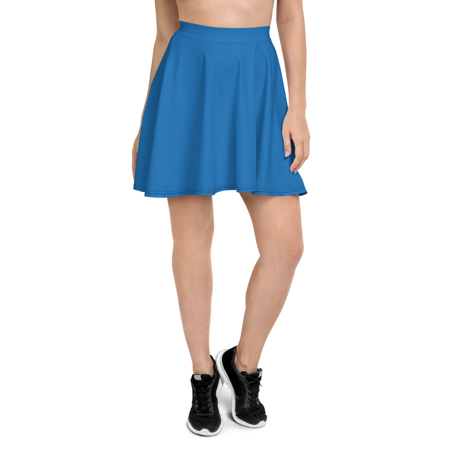 Experimental Blue Skater Skirt