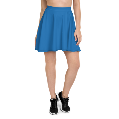 Experimental Blue Skater Skirt