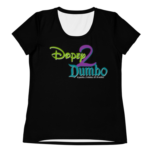 Dopey2Dumbo Women's Athletic T-shirt