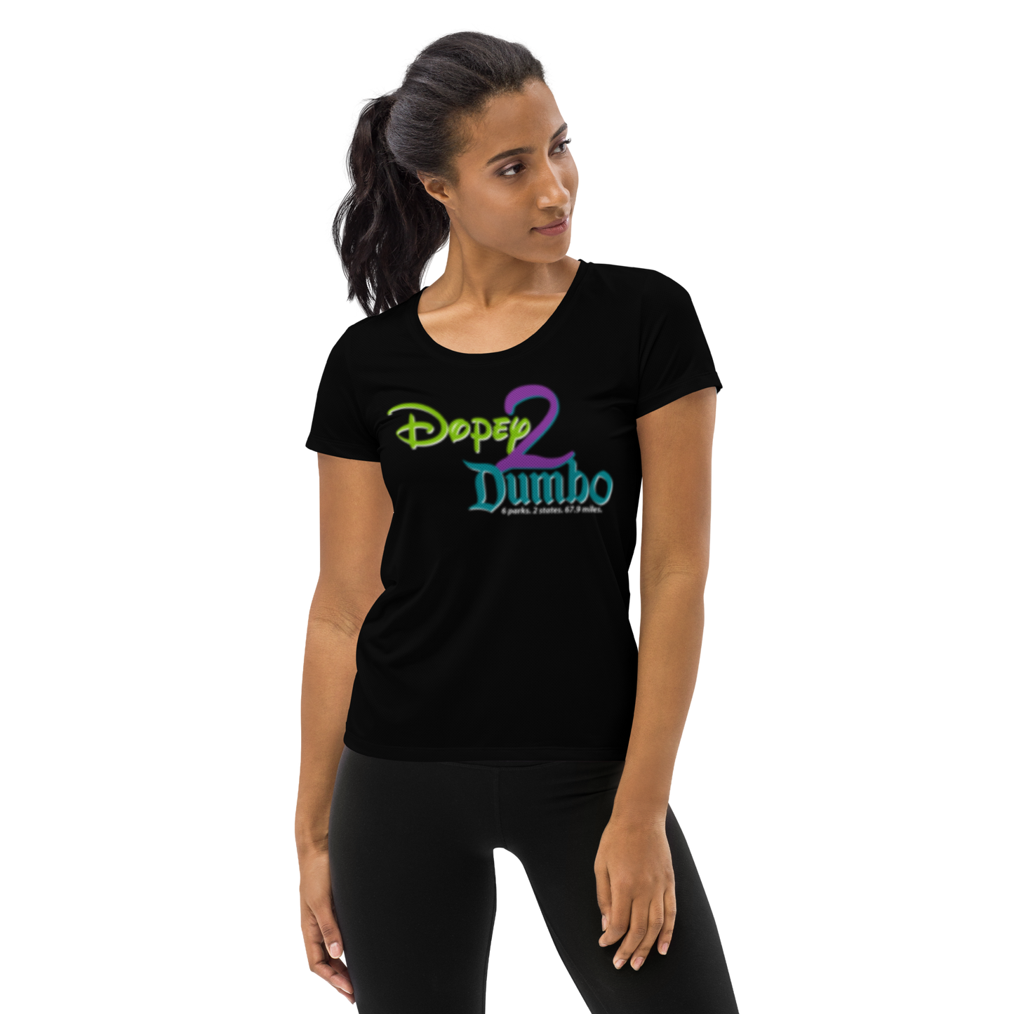 Dopey2Dumbo Women's Athletic T-shirt