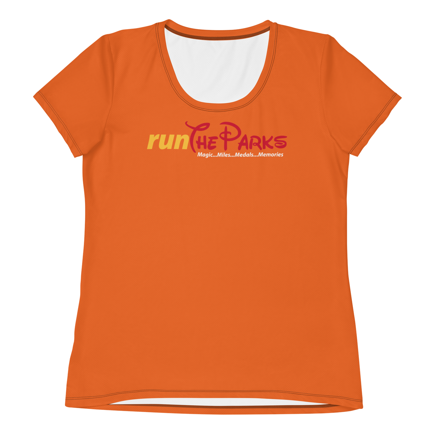 runTheParks - Caution Runners: Speed Bumps Ahead - Custom Women's MaxDri Athletic T-shirt