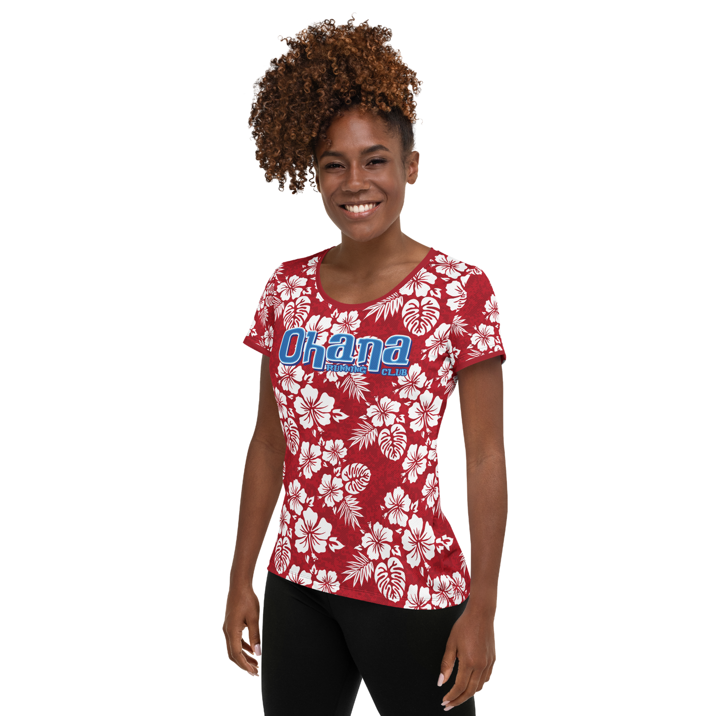 Ohana Running Club Womens Athletic T-shirt