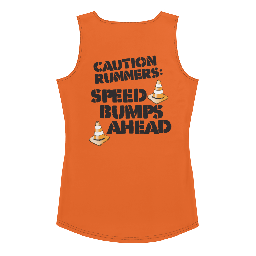 runTheParks - Caution Runners - Speed Bumps Ahead - Women's athletic Tank Top