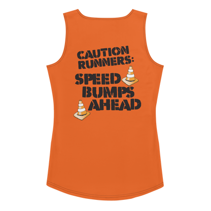 runTheParks - Caution Runners - Speed Bumps Ahead - Women's athletic Tank Top