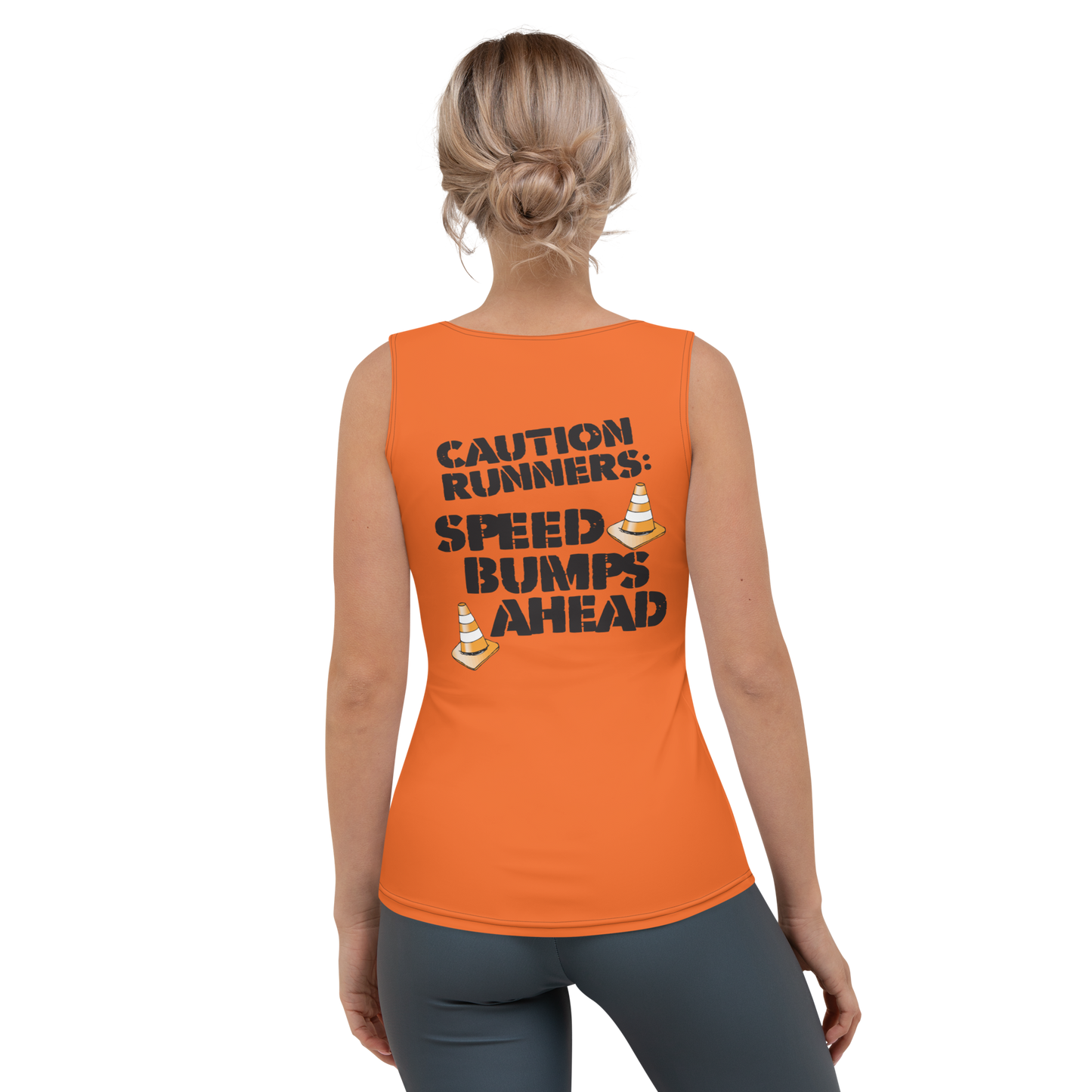 runTheParks - Caution Runners - Speed Bumps Ahead - Women's athletic Tank Top