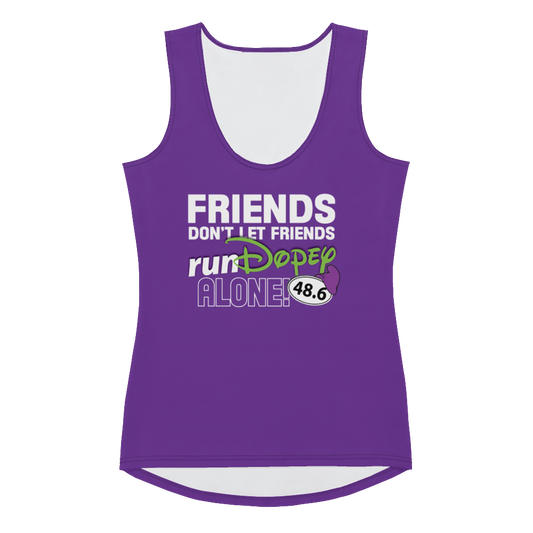 Friends Don't Let Friends runDopey Alone! - Dopey Challenge - Women's Athletic Tank Top