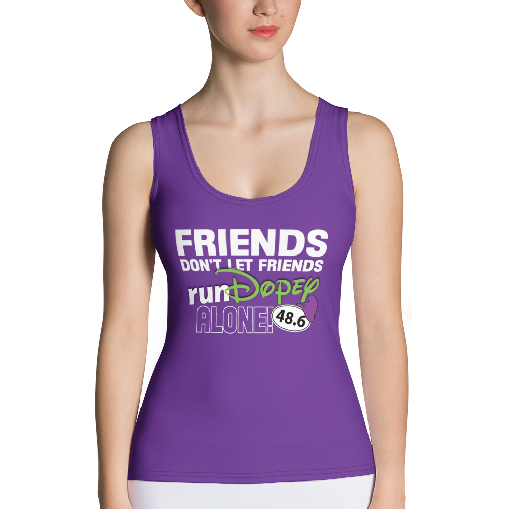 Friends Don't Let Friends runDopey Alone! - Dopey Challenge - Women's Athletic Tank Top