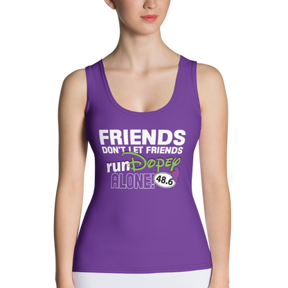 Friends Don't Let Friends runDopey Alone! - Dopey Challenge - Women's Athletic Tank Top