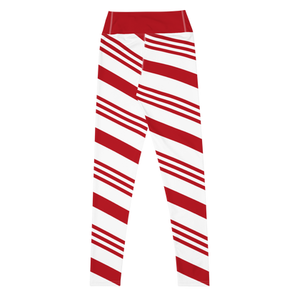 Noelle Inspired Candy Cane - Yoga Leggings