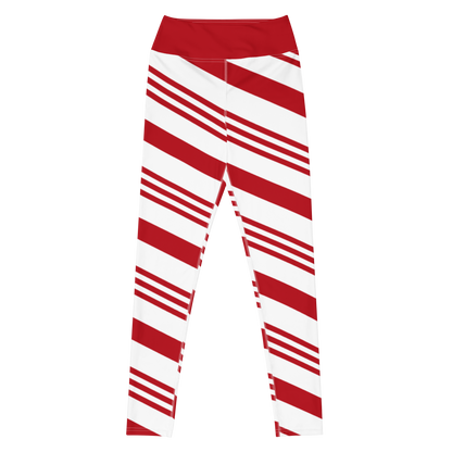 Noelle Inspired Candy Cane - Yoga Leggings