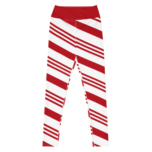 Noelle Inspired Candy Cane - Yoga Leggings