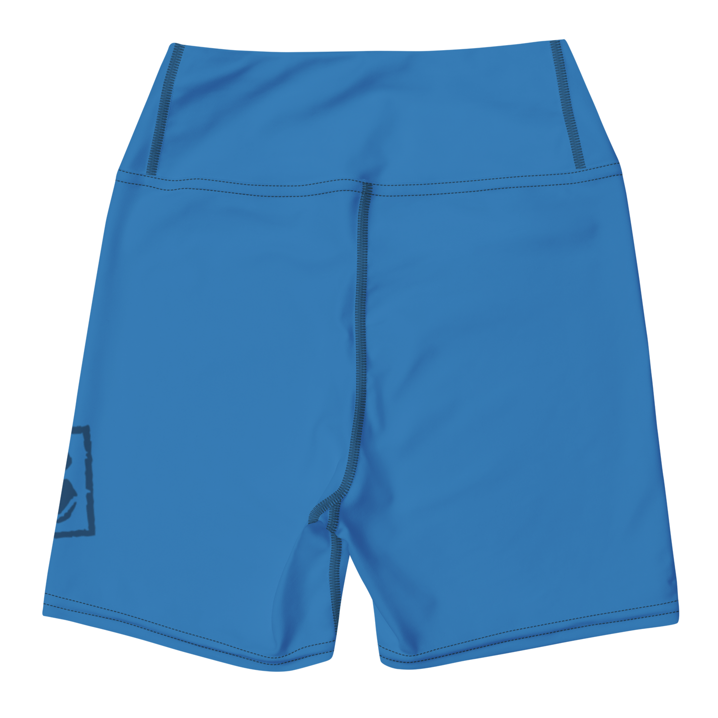 Experimental Blue Yoga Shorts (with inside pocket)