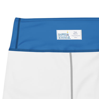 Experimental Blue Yoga Shorts (with inside pocket)