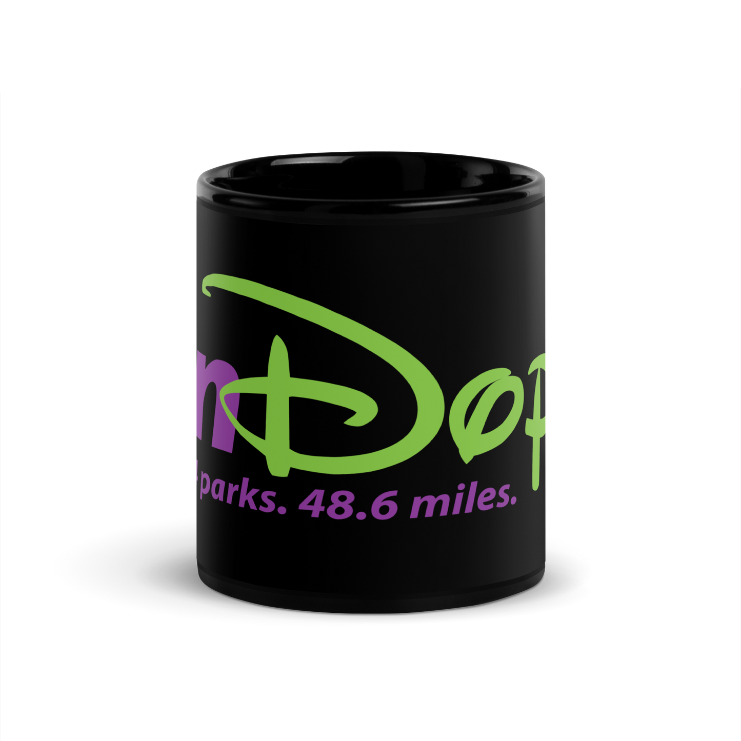 runDopey™ Black Glossy Mug