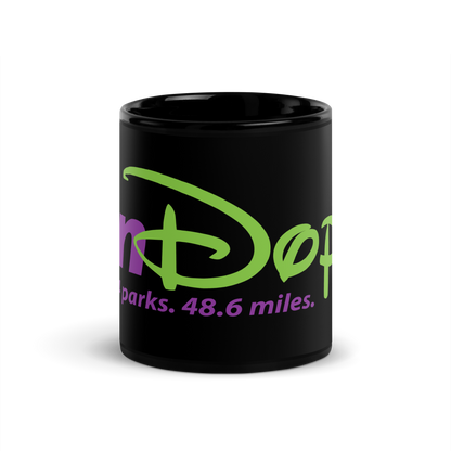 runDopey™ Black Glossy Mug