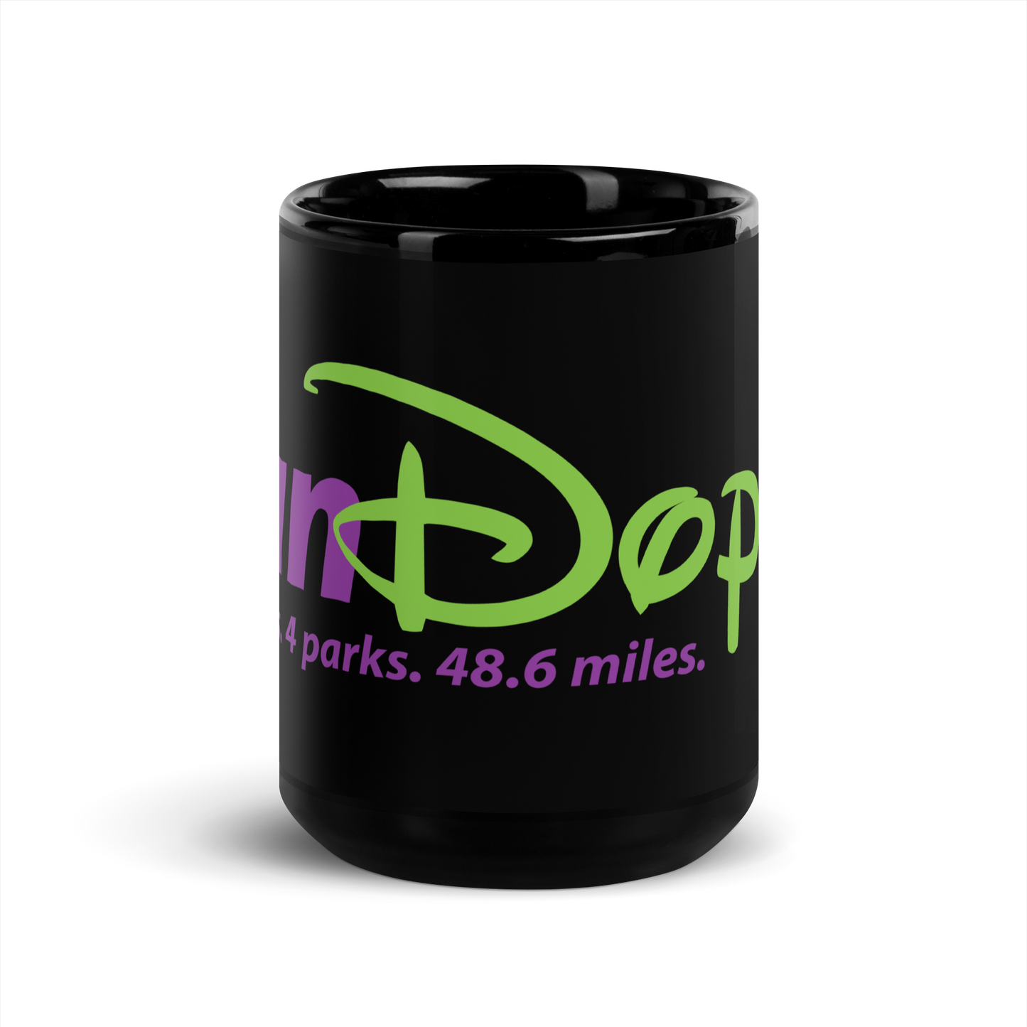 runDopey™ Black Glossy Mug