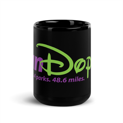 runDopey™ Black Glossy Mug