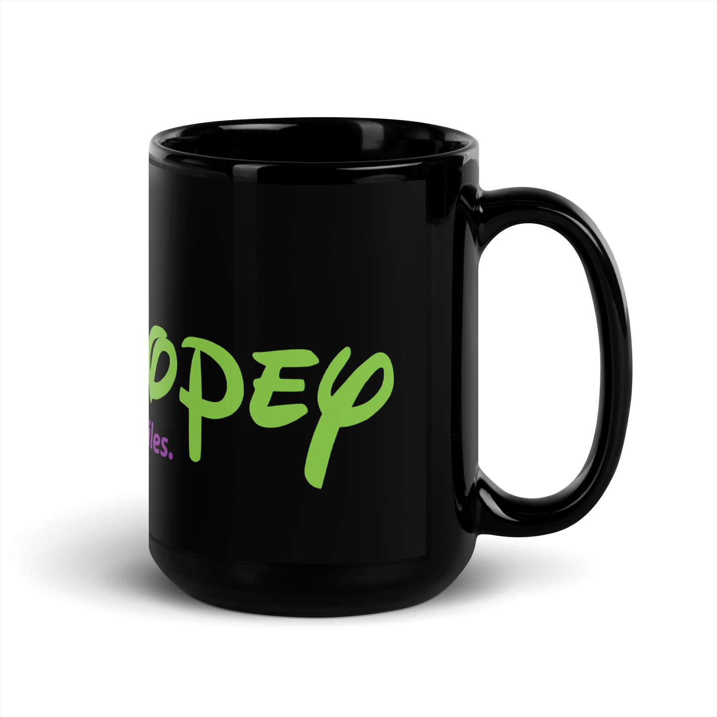 runDopey™ Black Glossy Mug