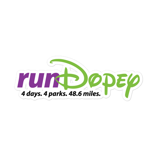 runDopey™ - Indoor/Outdoor Adhesive Vinyl - Bubble-free stickers