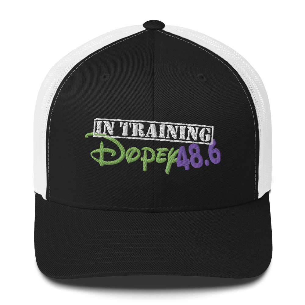 runDopey™ - Dopey IN TRAINING - 48.6 - 6-Panel Mesh Trucker Cap