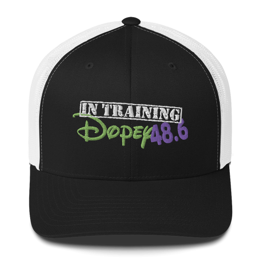 runDopey™ - Dopey IN TRAINING - 48.6 - 6-Panel Mesh Trucker Cap