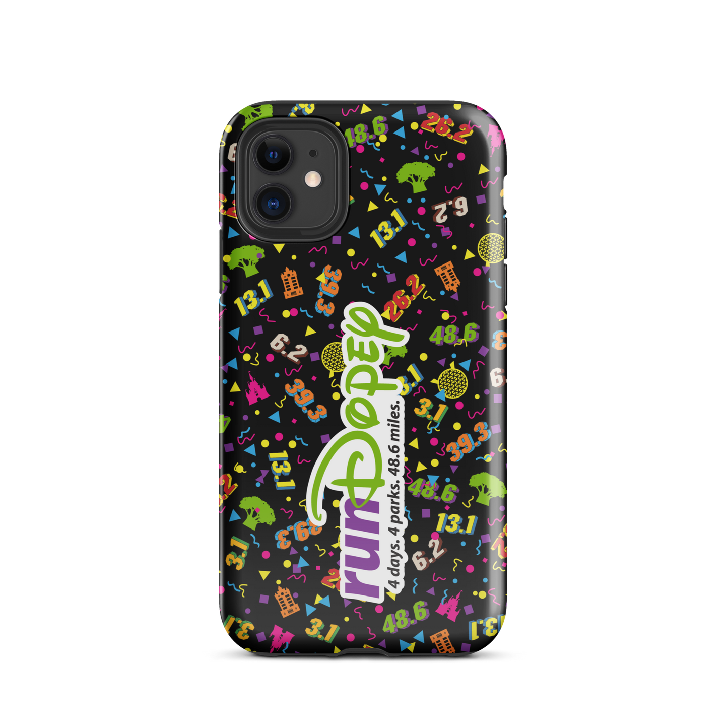 runDopey™ w/race distances - Tough Case for iPhone®