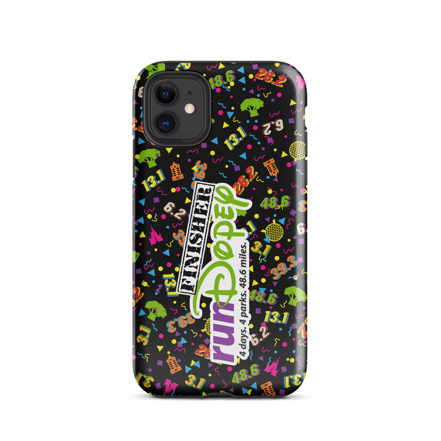runDopey™ - finisher stamp w/race distances - Tough Case for iPhone®