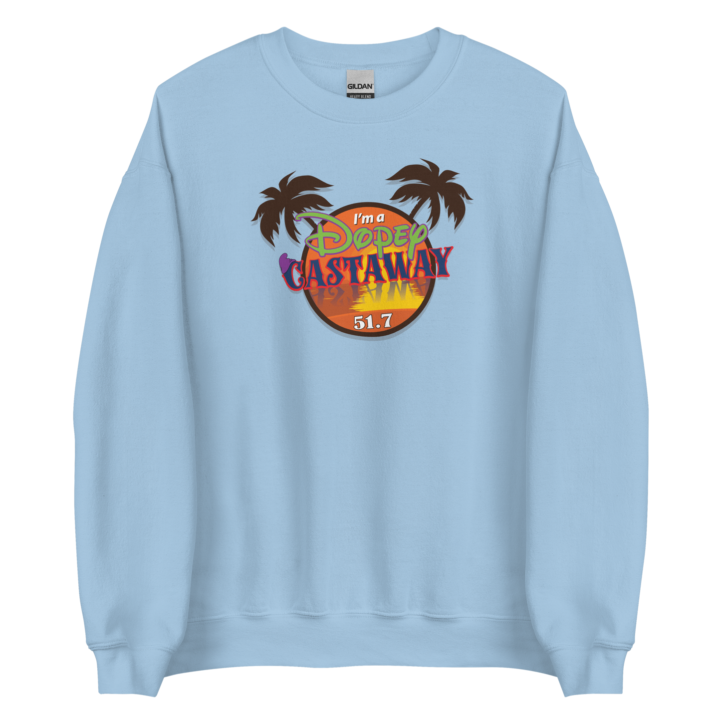 Dopey Castaway Gildan Unisex Sweatshirt