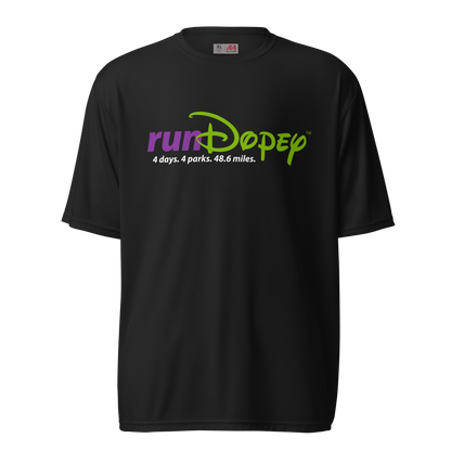 runDopey™ Unisex A4 performance crew neck t-shirt