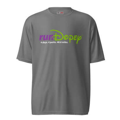 runDopey™ Unisex A4 performance crew neck t-shirt